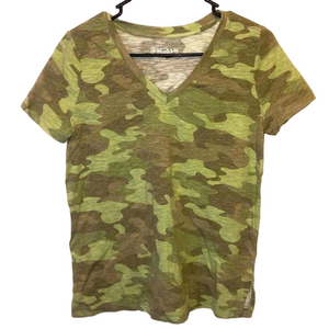 MUDD Camo Roadtrip V-Neck T-Shirt